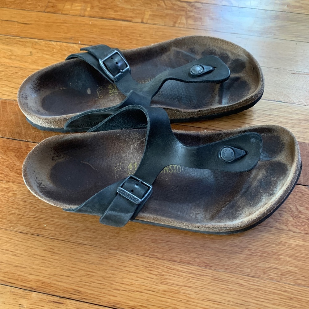 Birkenstock Gizah 41 Black Leather